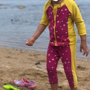 Hannas Andersson toddler girl swim set